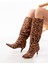 ZRİN-2001 Leopar Ince Topuklu Körüklü Premium Kadın Çizme 2