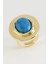 Oval Turkuaz Taşlı Yüzük 1