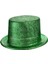 Yeşil Renk Parıltılı Simli Fötr Silindir Parti Şapkası 1