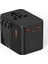 25W Evrensel Seyahat Adaptörü, Eu/us/uk/au Priz Dönüştürücü, 1x Usb, 2x Type-C Hızlı Şarj 1