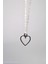 Mmif Kalp Sembollü Kolye Ucu ve Gümüş Kaplama Kolye Kadın 46 cm 2