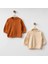 Organik Bebek Sweatshirt Seti – Tarçın & Bej 1