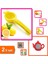 Pratik Limon Sıkacağı Limonatör Plastik + Şık Çay Süzgeci Demlik Modeli - 2li Set K7L1E4 1
