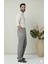 Online Collections Hacı ve Umre için Günlükte Şık Kesim Rahat Kalıp Erkek Şalvar Pantolon Desenli Gri - 2XL 2