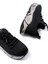ZRİN-400 Premium Siyah Bağcıklı Triko Renkli Taban Kadın Sneaker 5