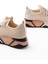 ZRİN-400 Premium Bej Bağcıklı Triko Renkli Taban Kadın Sneaker 5