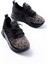 ZRİN-403 Premium Siyah Bağcıklı Fileli Multi Taşlı Kadın Sneaker 1