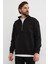 Yarım Fermuarlı Dik Yaka Sweatshirt 1