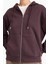 Relax Fit Kapüşonlu Basic Düz Kalın Fermuarlı Sweatshirt C1809AX25AU 4