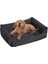 Lüks Köpek Yatağı Xl Köpek Minderi Oxford Kumaş Kaymaz Tabanlı 100 x 70 cm PGW28H Siyah 6