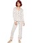 Pamuklu Kalpli Pijama Takımı Regular Kalıp Uzun Kollu Kışlık Trend Tasarım Dayanıklı Malzeme 5