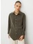 Klasik Yaka Düz Haki Kadın Tunik M1MZ1030210167 2