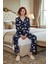 Kadın Uzun Kollu Tavşan Desenli Viskon Pijama Takımı Fonksiyonel Dayanıklı Kaliteli Modern 2