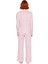 Kadın Çizgili Gömlek Yaka Pijama Takımı Fonksiyonel Dayanıklı Kaliteli Konforlu Estetik Şık 3