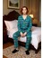Kadın Viskon Dokuma Kaplan Desenli Pijama Takımı Fonksiyonel Dayanıklı Kaliteli Konforlu Şık 1