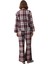 Kadın Flanel Ekose Pijama Takımı Gömlek Yaka Uzun Kollu Fonksiyonel Dayanıklı Kaliteli Şık 3