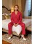 Kadın Kalpli Viskon Pijama Takımı Fonksiyonel Dayanıklı Kaliteli Konforlu Estetik Premium Şık 2