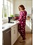 Genç Kalp ve Makaron Desenli Pamuklu Pijama Takımı Fonksiyonel Dayanıklı Kaliteli Konforlu 4