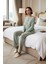 Kadın Fitilli Hırkalı Pijama Takımı Fonksiyonel Dayanıklı Kaliteli Konforlu Estetik Modern 3