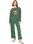 Kadın Yılbaşı Temalı Bisiklet Yaka Düşük Kol Pijama Takımı Fonksiyonel Dayanıklı Kaliteli Şık 4