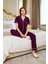 Kadin Yıldız Desenli Pijama Gömlek Pantolon Takımı Fonksiyonel Dayanıklı Kaliteli Konforlu 2