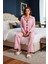 Kadın Açık Kalp Nakışlı Viskon Pijama Takımı Fonksiyonel Dayanıklı Kaliteli Konforlu Rahat 3