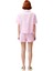Kadın Dokuma Fırfırlı Pijama Gömlek ve Şort Seti Fonksiyonel Dayanıklı Kaliteli Konforlu Şık 4