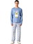 Kadin Uzun Kollu Bisiklet Yaka Ordek Baskılı Pijama Takımı Fonksiyonel Dayanıklı Kaliteli Şık 4