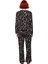 Kadın Yılbaşı Temalı Bisiklet Yaka Uzun Kollu Pijama Takımı Fonksiyonel Dayanıklı Kaliteli 4