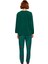 Kadin Yesil Yılbaşı Temali Polar Pijama Takımı Fonksiyonel Dayanıklı Kaliteli Konforlu Şık 5