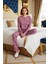 Kadın Gül Kurusu Yıldız Baskılı Oversize Pijama Takımı Fonksiyonel Dayanıklı Kaliteli Spor 3