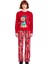 Kadin Kirmizi Kopek Baskılı Uzun Kollu Pijama Takımı Fonksiyonel Dayanıklı Kaliteli Modern 4