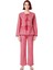 Kadin Kirmizi Kareli Pijama Gömlek Pantolon Takımı Fonksiyonel Dayanıklı Kaliteli Konforlu 2