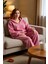 Kadın Peluş Kulaklı Kapüşonlu Pijama Takımı Fonksiyonel Dayanıklı Kaliteli Konforlu Modern 1