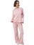 Kadın Ekose Desenli Bisiklet Yaka Pijama Takımı Fonksiyonel Dayanıklı Kaliteli Konforlu Şık 4