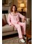 Kadın Çilek Nakışlı Viskon Gömlek Yaka Pijama Takımı Fonksiyonel Dayanıklı Kaliteli Modern 1