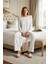 Kadın Kalp ve Puantiye Desenli Pamuklu Pijama Takımı Fonksiyonel Dayanıklı Kaliteli Modern 3