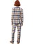 Kadin Kirmizi Ekose Polar Pijama Takımı Geyik Nakisli Fonksiyonel Dayanıklı Kaliteli Rahat 4