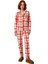 Kadin Polar Pijama Takımı Kirmizi Ekose Nakisli Fonksiyonel Dayanıklı Kaliteli Konforlu Şık 2