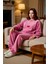 Kadın Peluş Sloganlı Pijama Takımı Fonksiyonel Dayanıklı Kaliteli Konforlu Estetik Premium 1