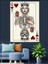 Iskelet Poker Kartı Anatomisi Dekoratif Kanvas - Mdf Ahşap Tablo 4