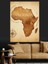Afrika Haritası Vintage Keşif Dekoratif Kanvas - Mdf Ahşap Tablo 1