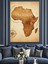 Afrika Haritası Vintage Keşif Dekoratif Kanvas - Mdf Ahşap Tablo 2
