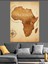 Afrika Haritası Vintage Keşif Dekoratif Kanvas - Mdf Ahşap Tablo 3