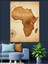 Afrika Haritası Vintage Keşif Dekoratif Kanvas - Mdf Ahşap Tablo 5