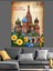 Rusya Katedral Vintage Poster Dekoratif Kanvas - Mdf Ahşap Tablo 2