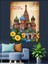 Rusya Katedral Vintage Poster Dekoratif Kanvas - Mdf Ahşap Tablo 4