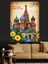 Rusya Katedral Vintage Poster Dekoratif Kanvas - Mdf Ahşap Tablo 5