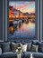 Amsterdam Kanal Gece Manzarası Dekoratif Kanvas - Mdf Ahşap Tablo 3