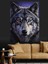 Kurt Yüzü Vahşi Hayvan Dekoratif Kanvas - Mdf Ahşap Tablo 5